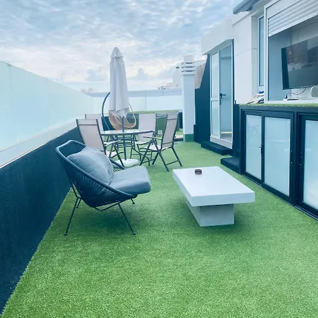 Penthouse Con Gran Terraza Y Jacuzzi 아파트 *